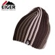 Czapka Eiger Striped Knitted Hat Brown