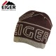 Czapka Eiger Logo Knitted Hat w/Fleece Lining Brown
